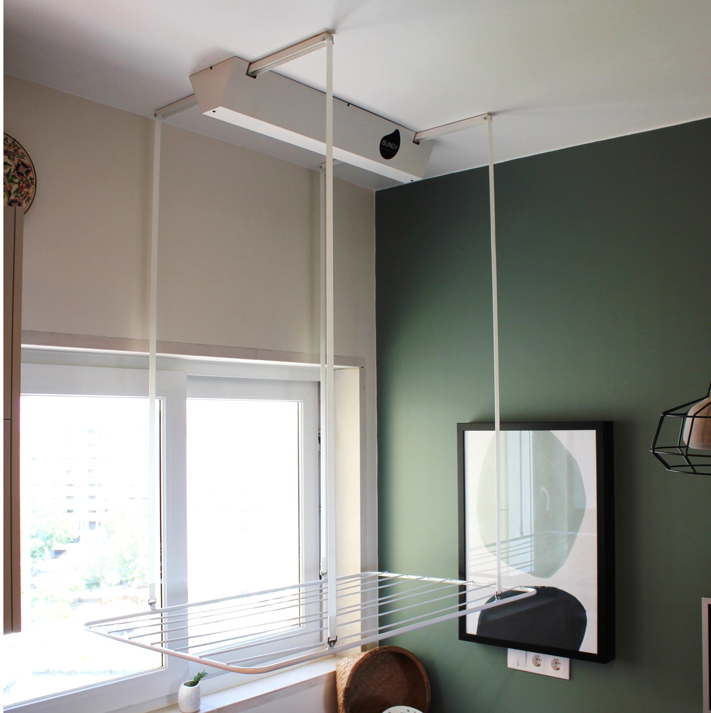 Estendal teto elétrico, Tendedero techo electrico