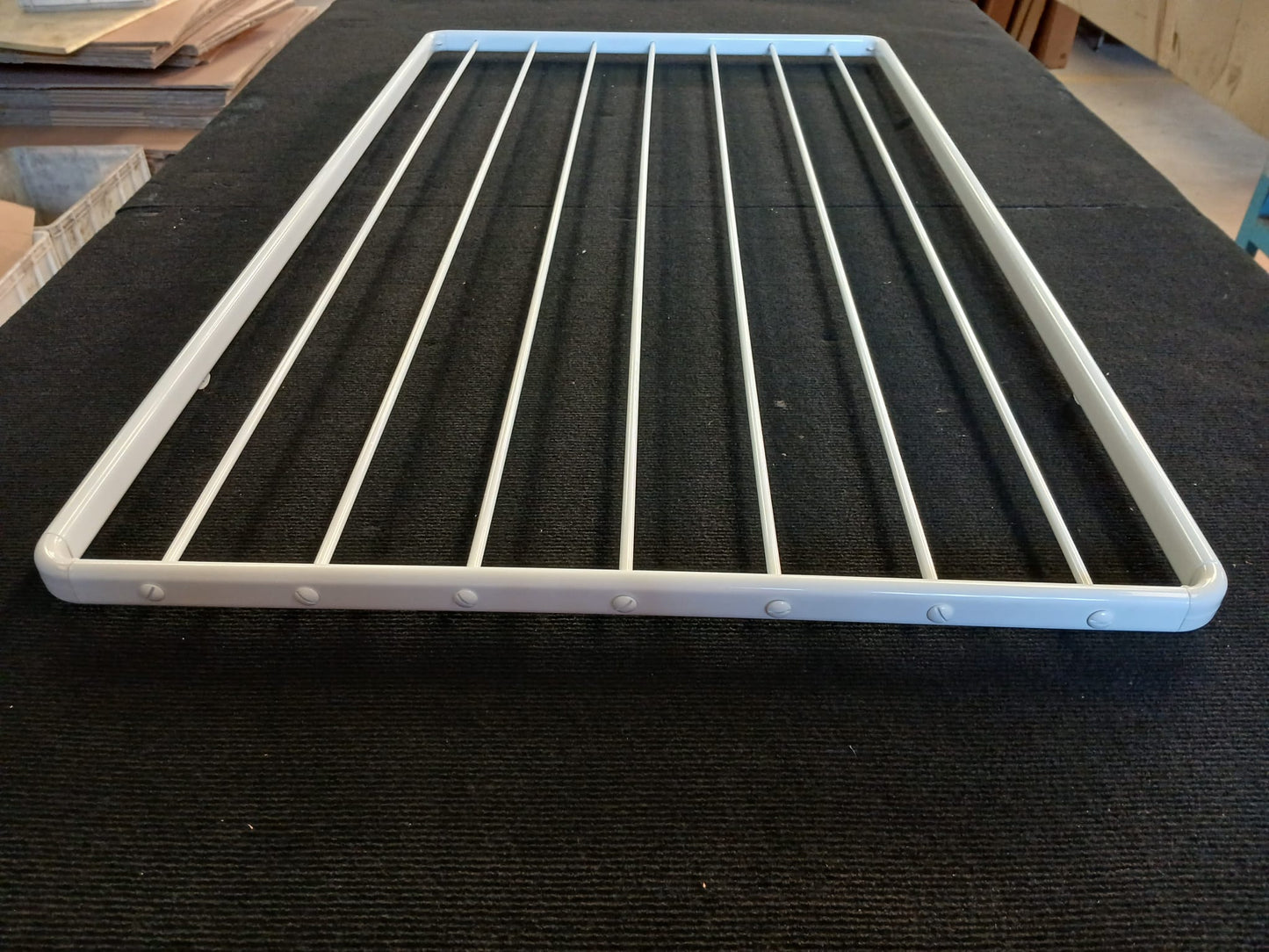 Electric ceiling drying rack BUNGY, 120 x 70 cm, white (remote control)